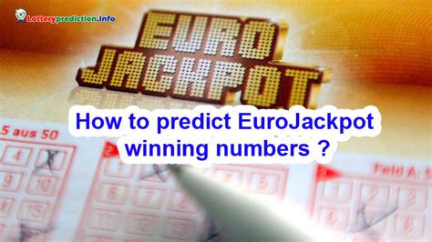 eurojackpot number prediction|Using Statistics to Choose Eurojackpot Numbers.